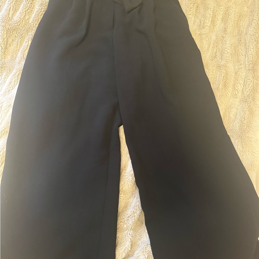 Aritzia Wilfred Black Wide-Leg Pants